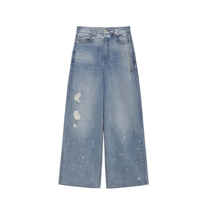 AVVENN 阔腿牛仔长裤 6422510205005