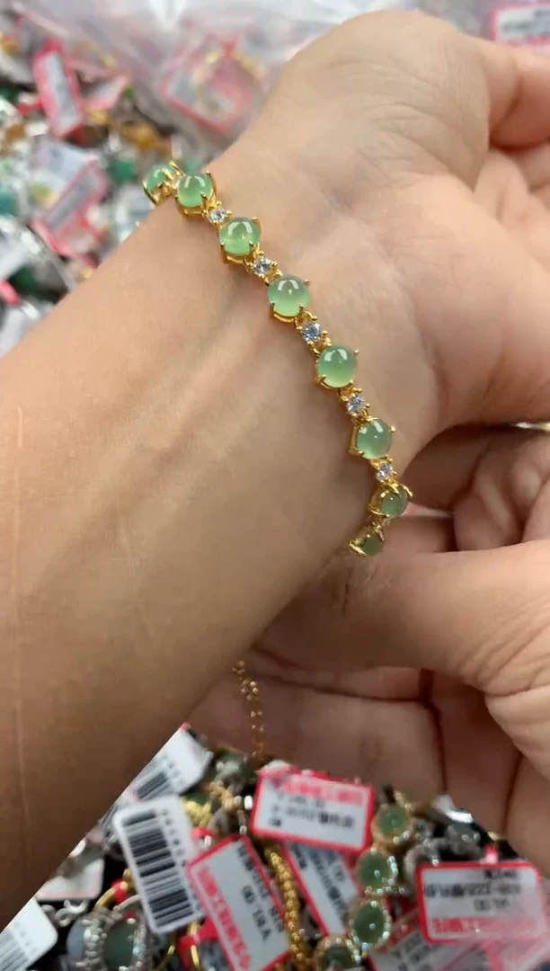 银S925镶嵌戒指翡翠111                 9