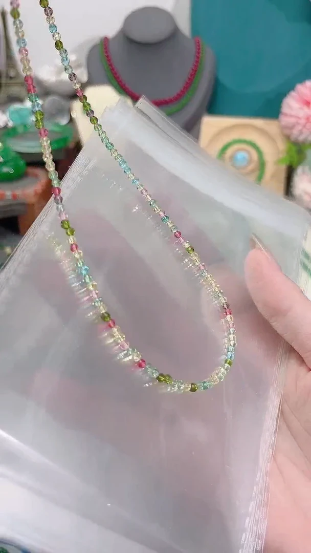 颈饰银S925镶嵌尖晶石彩色19.9