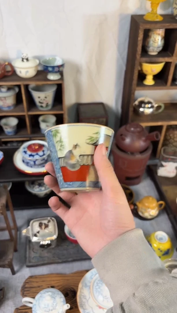 景德镇青寻手绘猫咪咖啡杯