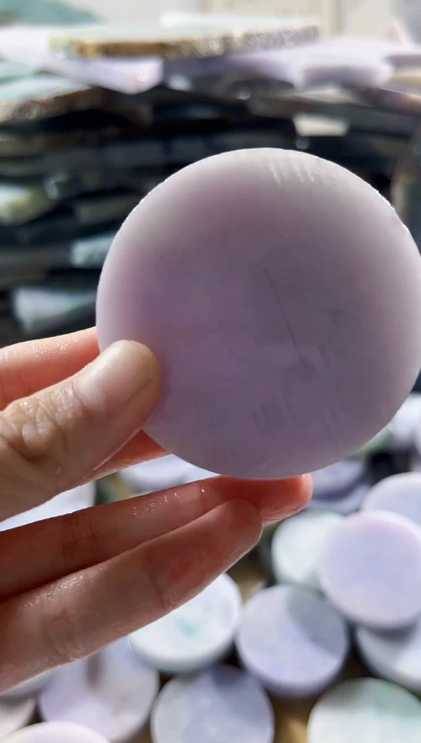 翡翠散珠缅甸翡翠A货柠398