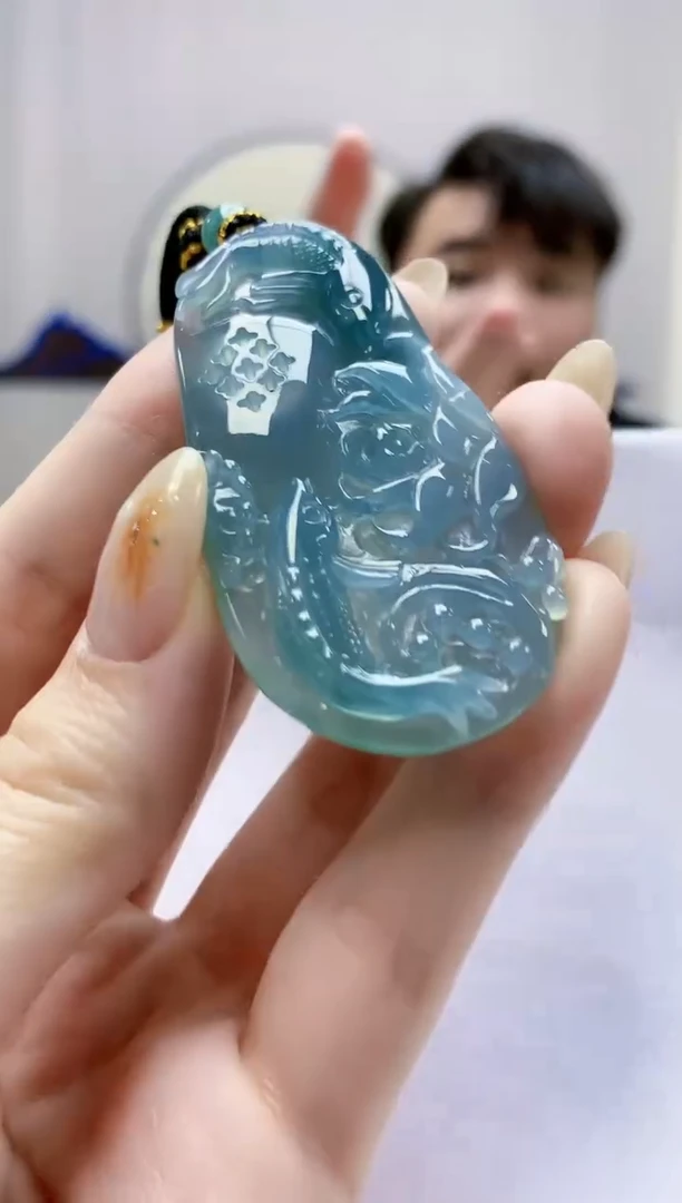 未镶嵌定制翡翠5060jw-毛货挂件58