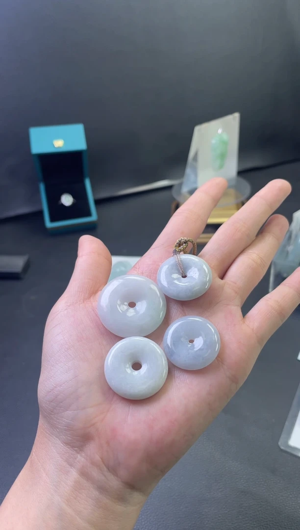 翡翠挂件未镶嵌平安扣001多样性发一件