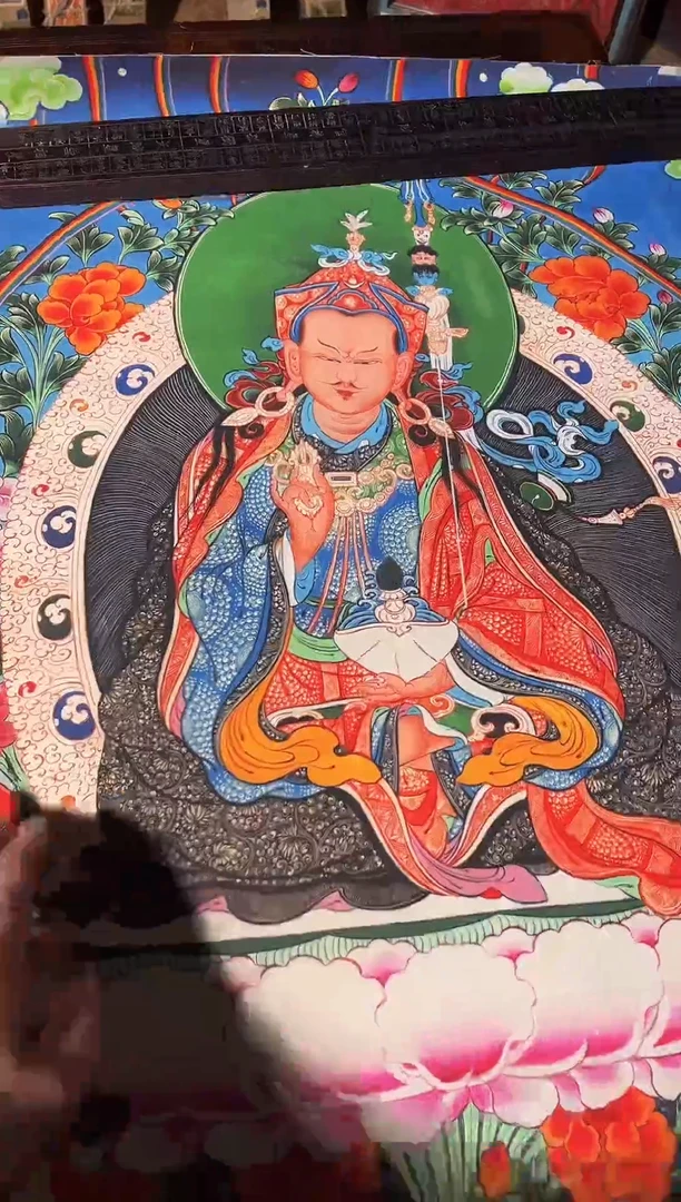 卷轴画菊菊唐卡tk160