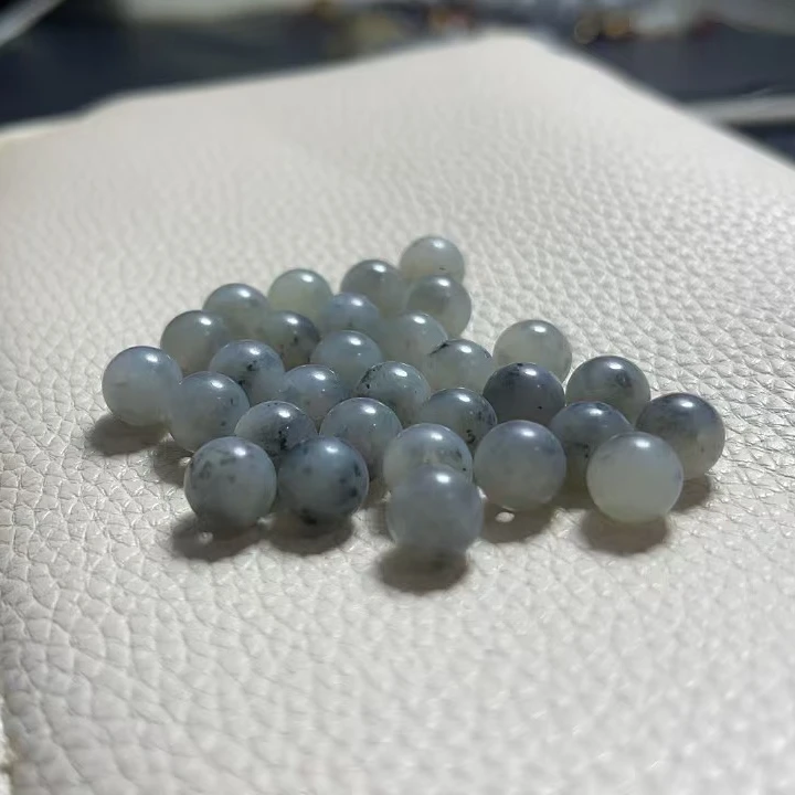 天然新疆青花点墨8毫米圆珠散珠配珠手串手链多样性发货拍一发一