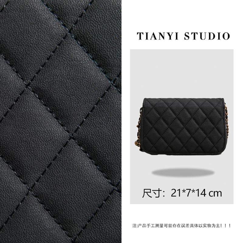 【天一甄选】SK-83235-黑色   轻奢高级韩版单肩时尚简约女包