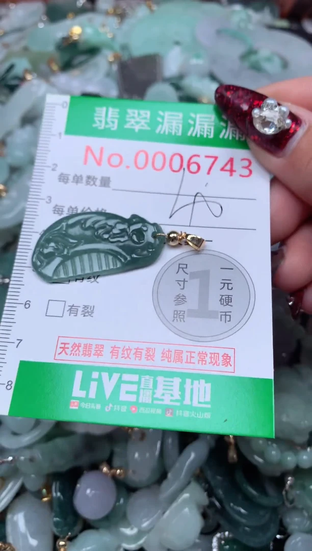 颈饰未镶嵌翡翠6743