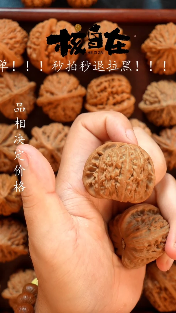 把件文玩核桃43白狮子全品无修