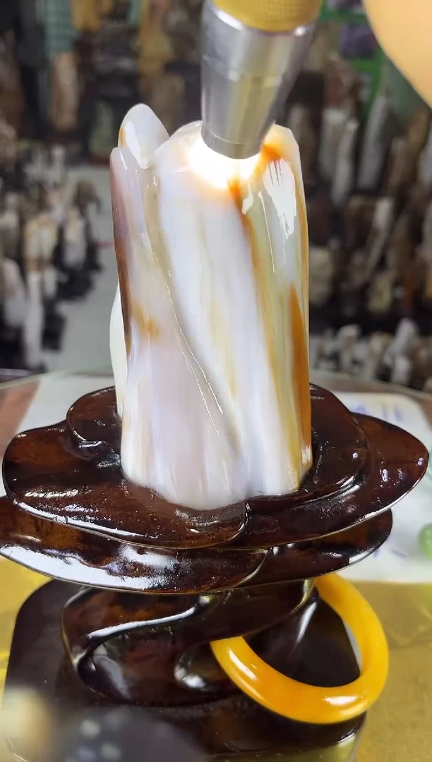 未镶嵌珠宝奇石硅化玉缅甸天然树化玉精品居家摆件