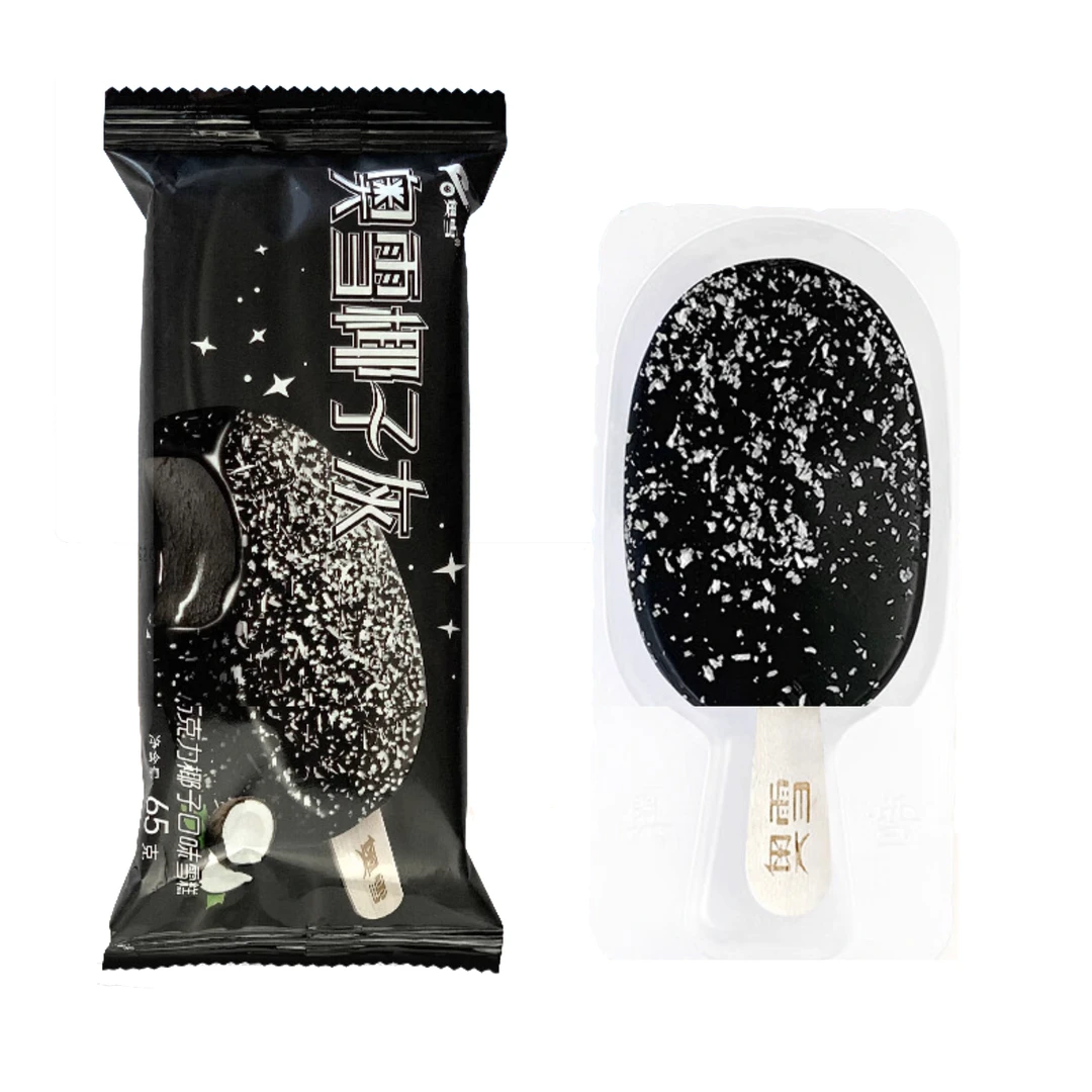 顺丰次日达-奥雪椰子灰巧克力椰子口味雪糕65g／支椰子雪糕网红网红雪糕冰淇淋雪糕同城配