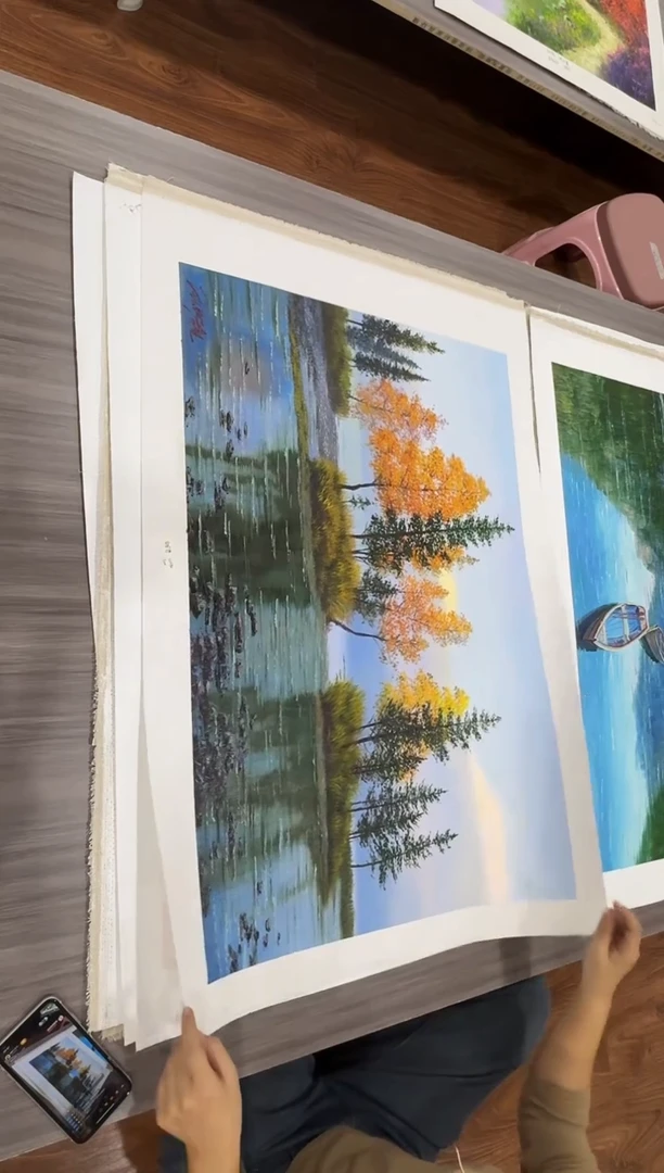 油画【97号】约90*60cm丨朝鲜原创纯手绘孤品油画丨顺丰包邮