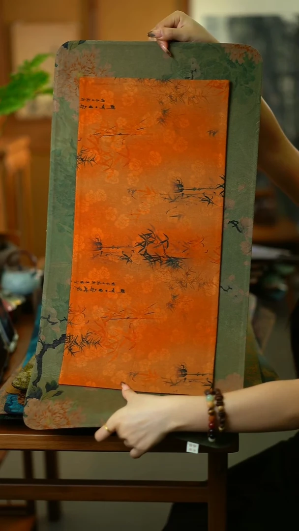 大片奶油+小竹影