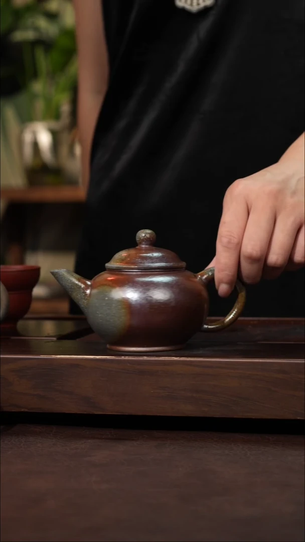 茶壶紫砂平台紫泥柴烧水平200cc