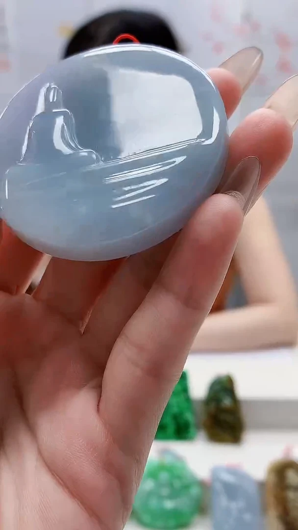 未镶嵌定制翡翠4852lr-毛货挂件63