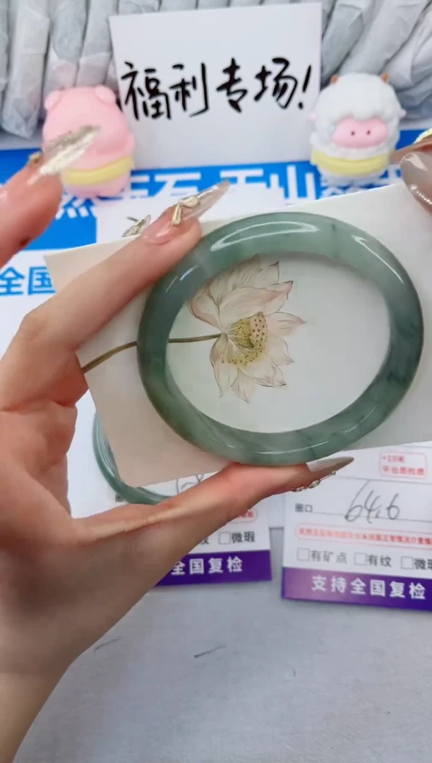 【闪购商品】石英质玉手镯合金146-64.6