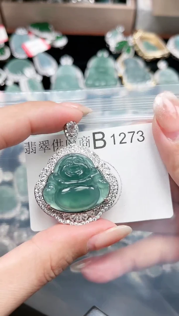 【闪购商品】翡翠颈饰未镶嵌1273赠皮绳