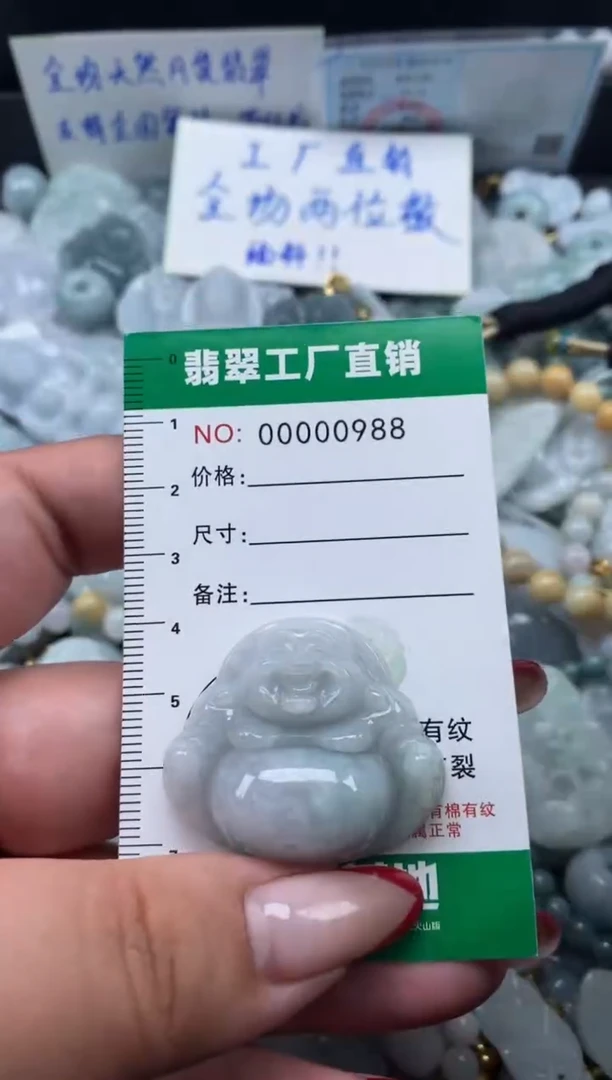 翡翠未镶嵌颈饰天然A货翡翠0988
