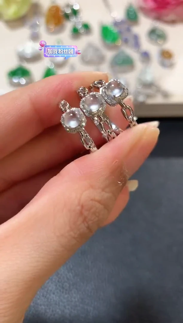 18K金镶嵌戒指翡翠z33多样性一件发货