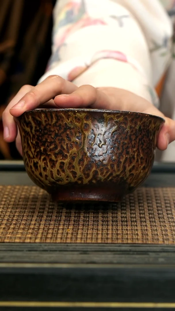 【闪购商品】紫砂茶壶GFY56沉香木柴烧 大茶碗