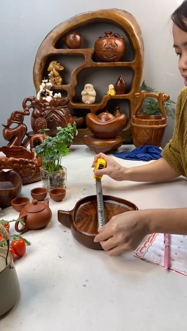 香樟木A9苹果盘/尺寸20*20*4