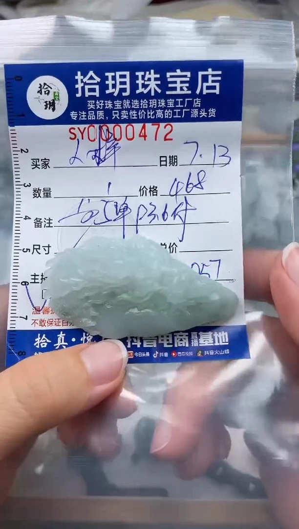 翡翠未镶嵌颈饰L*翡翠挂件龙牌472