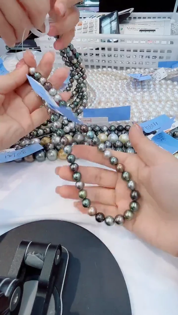 未镶嵌项链海水珍珠大溪地8.5-10.2   定99总10278