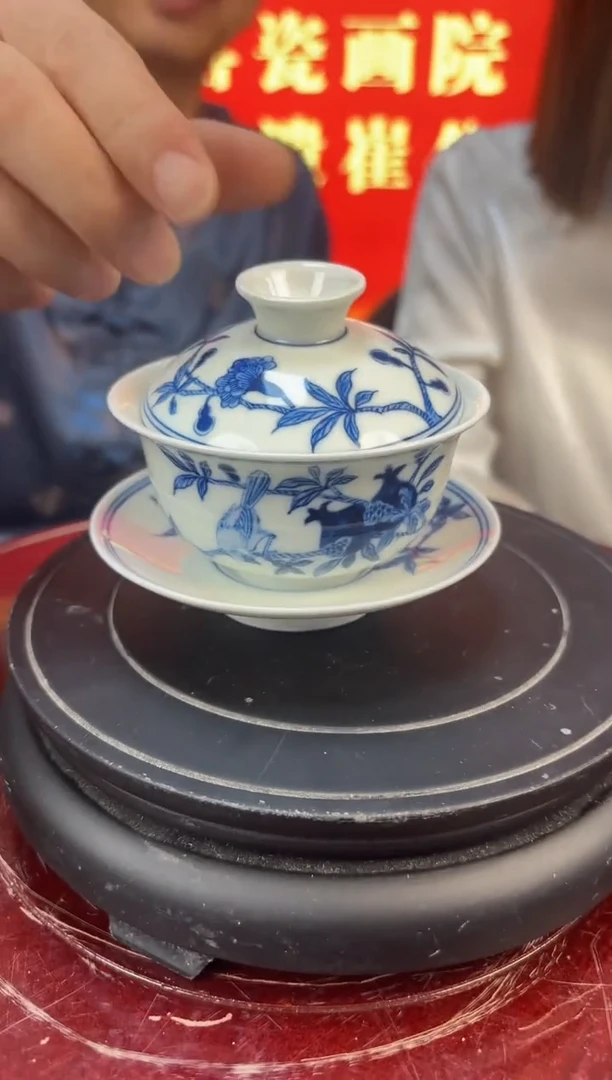 盖碗瓷立方-官窑瓷画院458