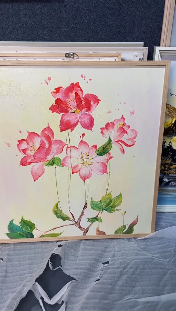 【闪购商品】油画22号80*80 荷花-手绘油画