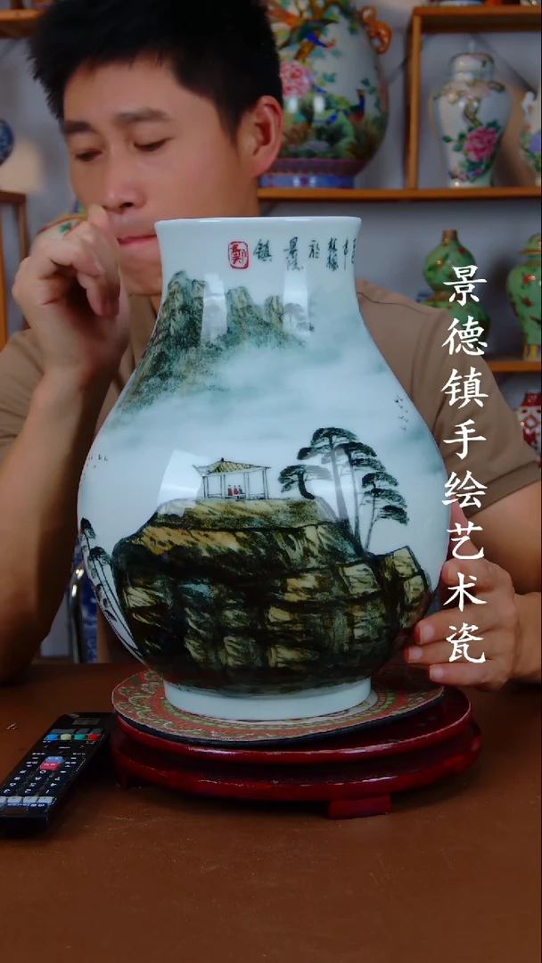 现代景德镇手工手绘陶瓷摆件23