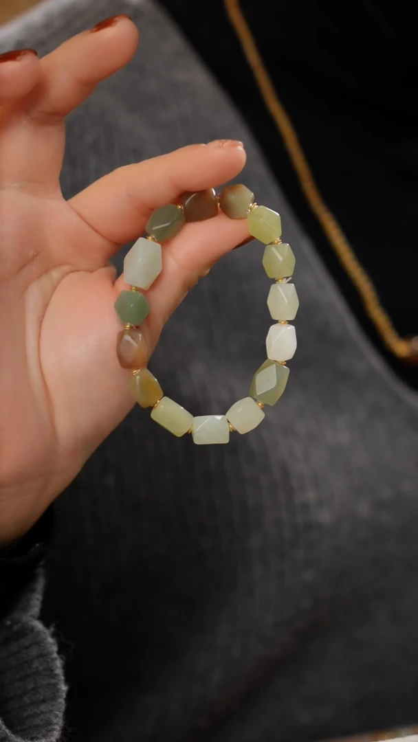 未镶嵌手链和田玉天然和田玉随型手串