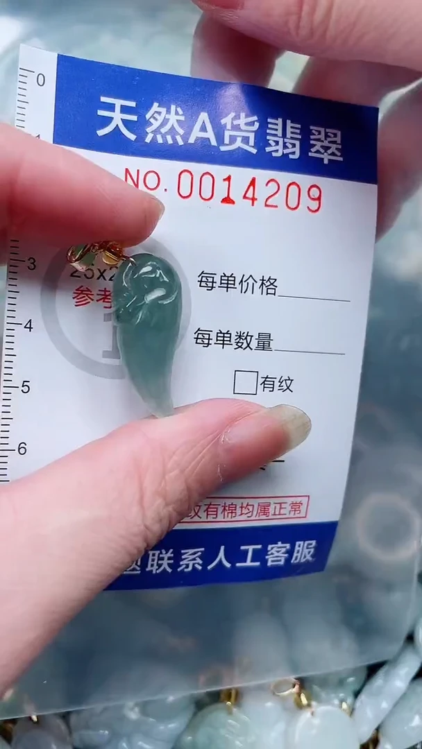 翡翠未镶嵌吊坠(不含链)1
