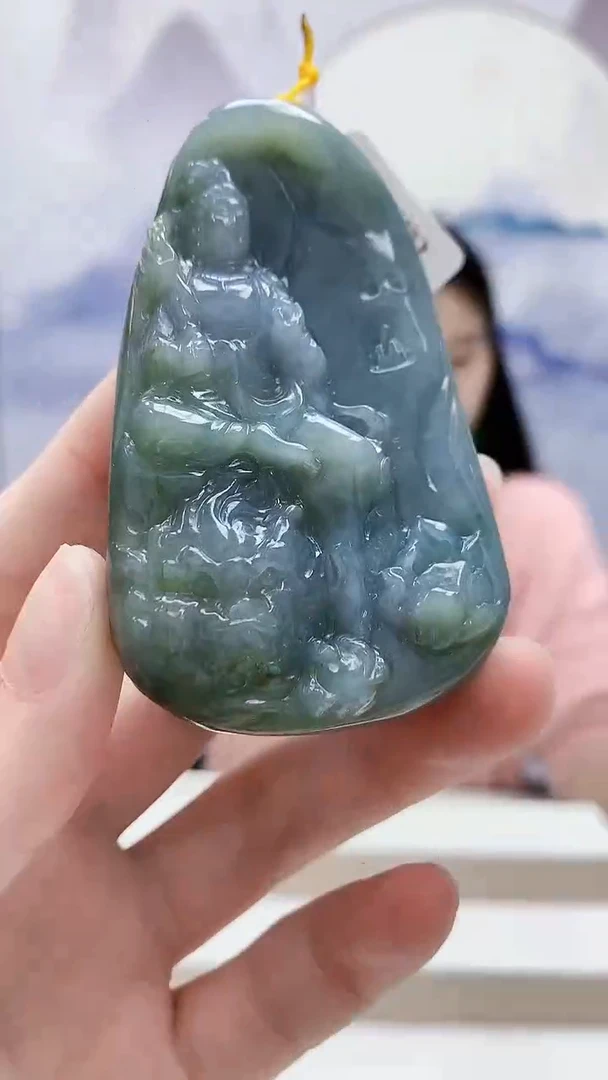 未镶嵌定制翡翠4812ry-毛货挂件63