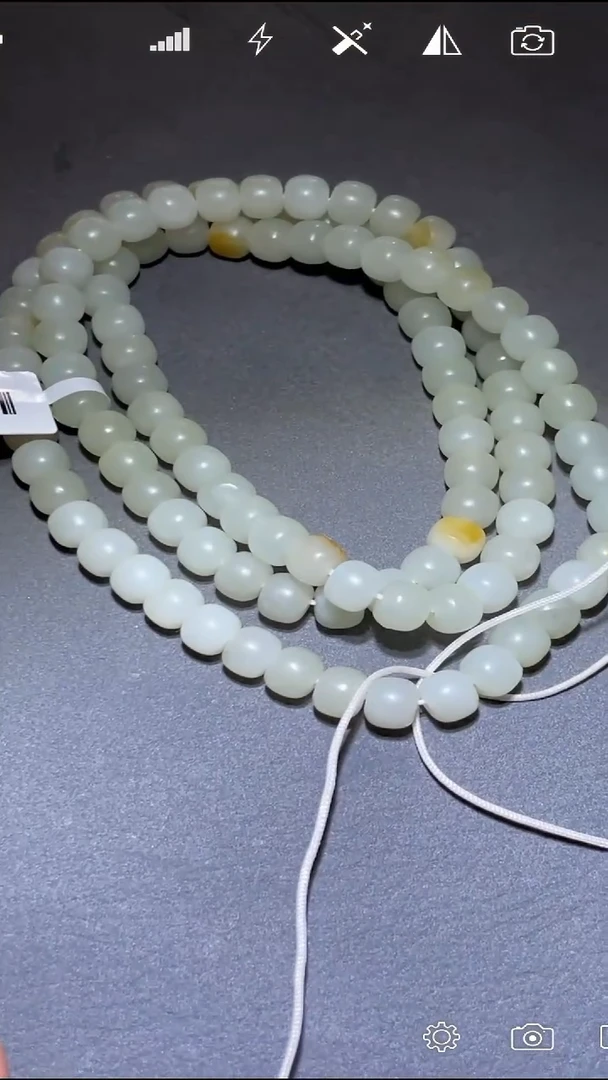 未镶嵌和田玉把件Q001842 老型珠珠链卡7 配三通