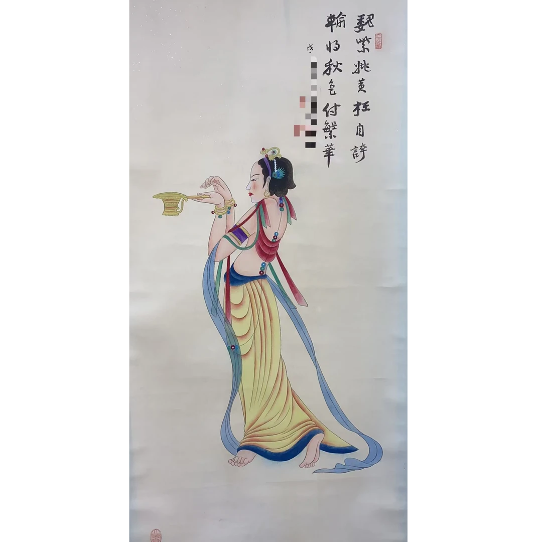 张L款   人物立轴100*50约4.5平尺