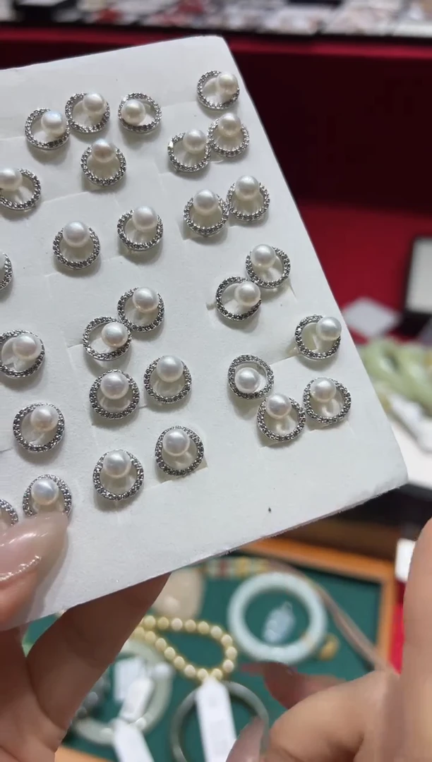 【闪购商品】淡水珍珠耳饰合金v0226