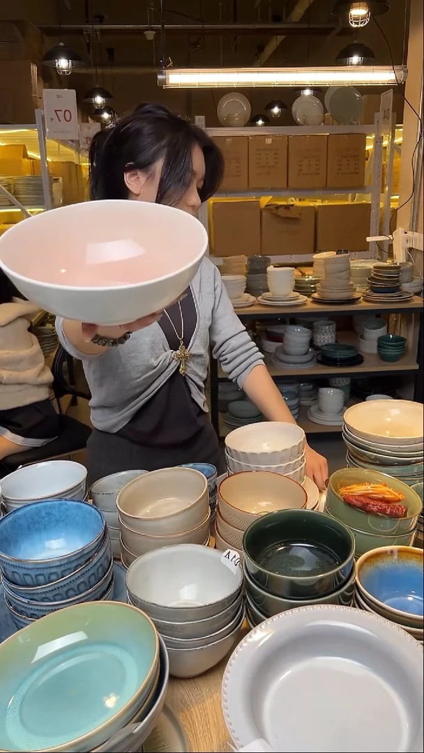 瓷84外贸尾货窑变釉下彩默外微瑕