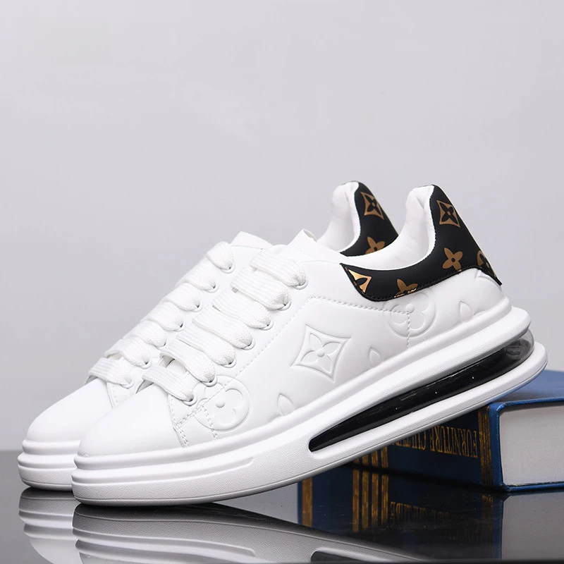 A.D Hepburn小白鞋男士内板鞋潮流休闲鞋气垫情侣鞋时尚百搭透气