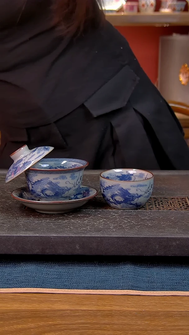 简装家用款2件套 老陶泥开片纹陶瓷茶具