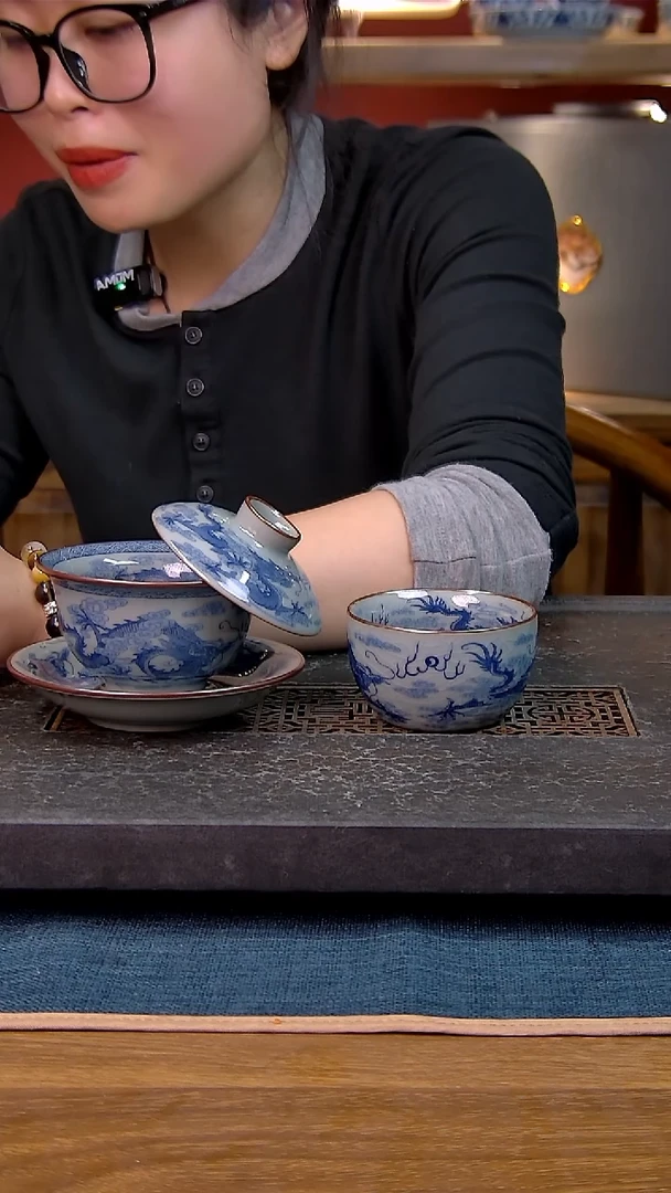 简装家用款2件套 老陶泥开片纹陶瓷茶具
