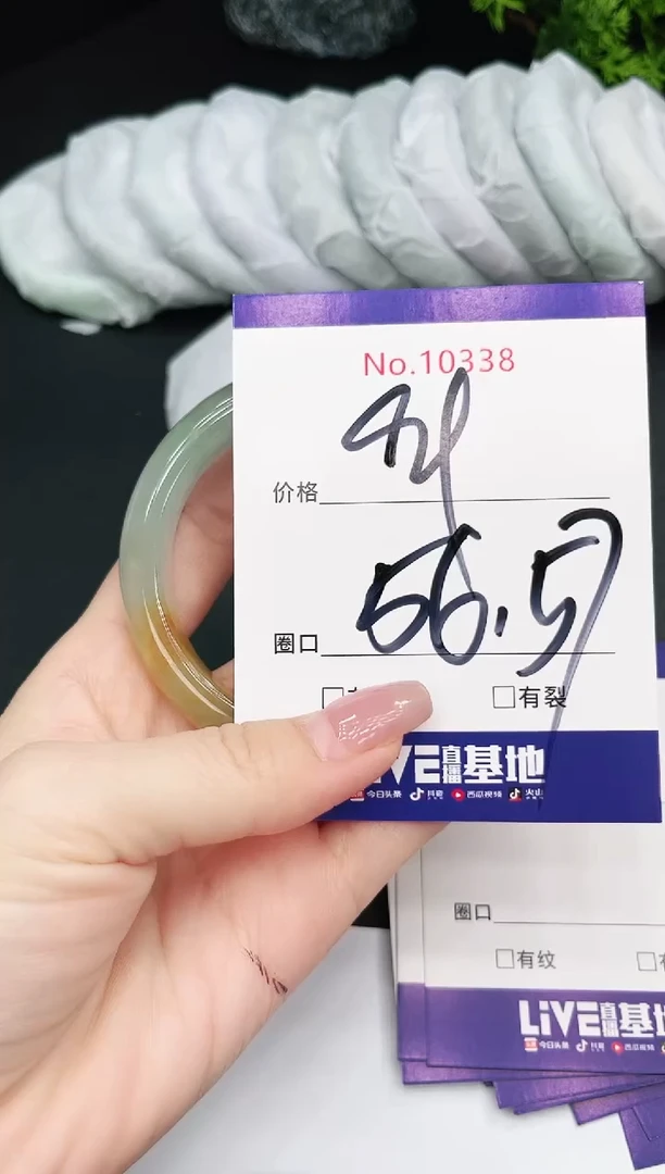 未镶嵌手镯翡翠10338