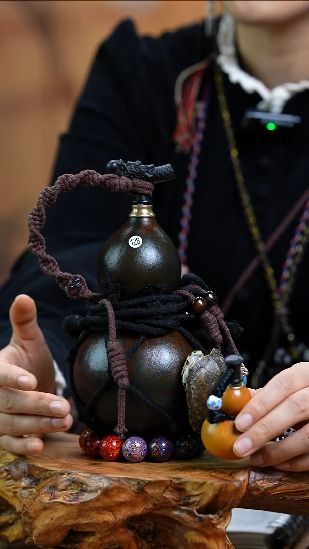 【闪购商品】128—光岳葫天然大漆酒葫芦不含漆珠