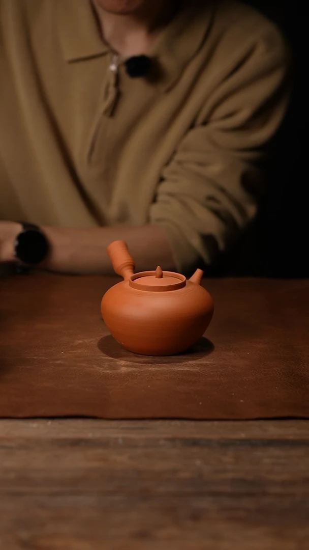 012朱泥侧把煮水壶