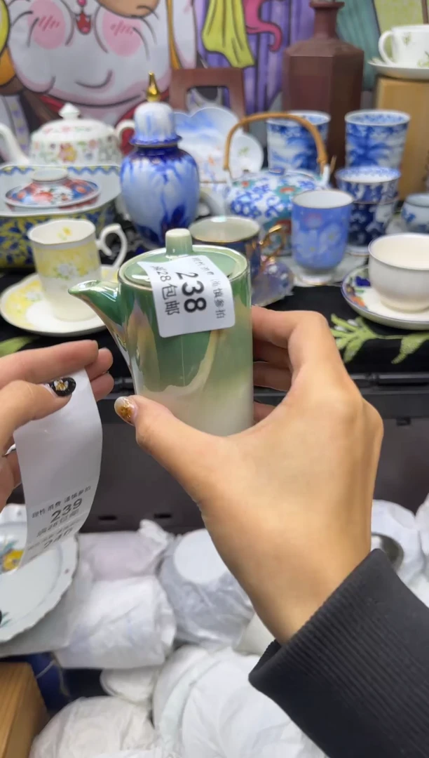 瓷片蓝**云大漂亮甄选瓷器甄选238