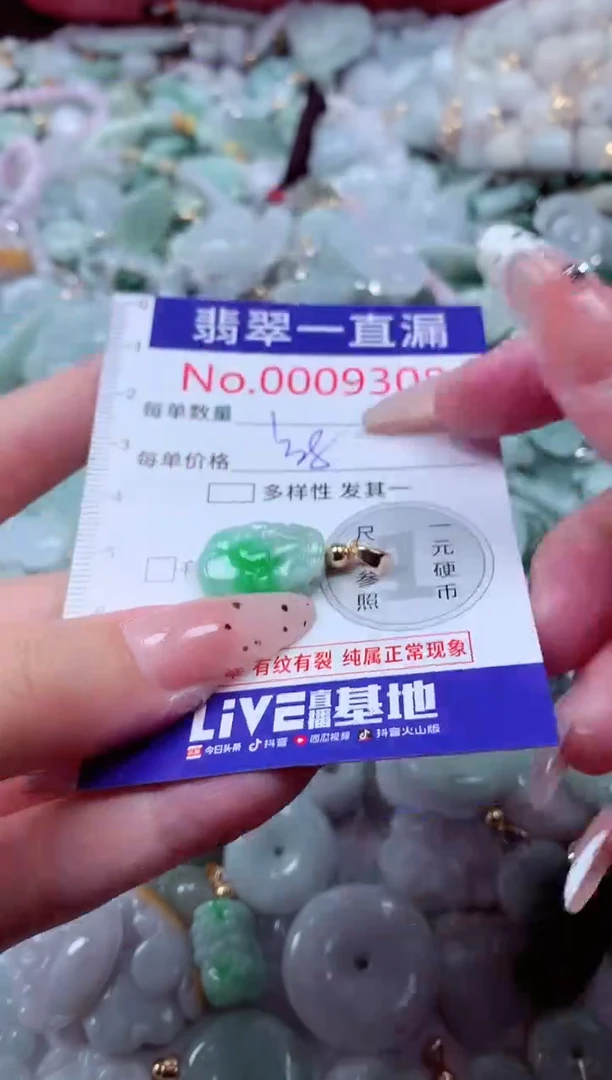 翡翠未镶嵌吊坠(不含链)9308