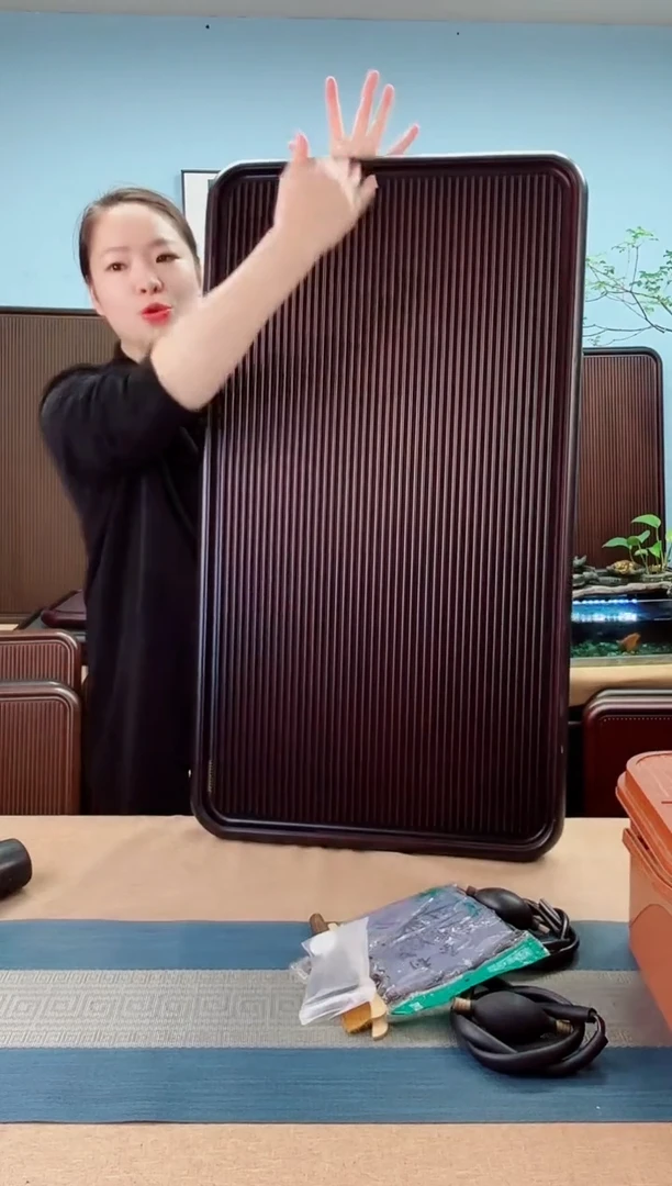 90*50*5千川大板黑胡桃色款式茶盘