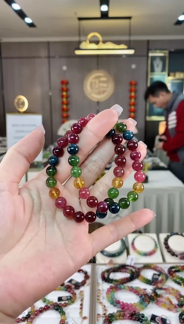 【闪购商品】碧玺单圈手串8mm+未镶嵌（多样性发一条）hon