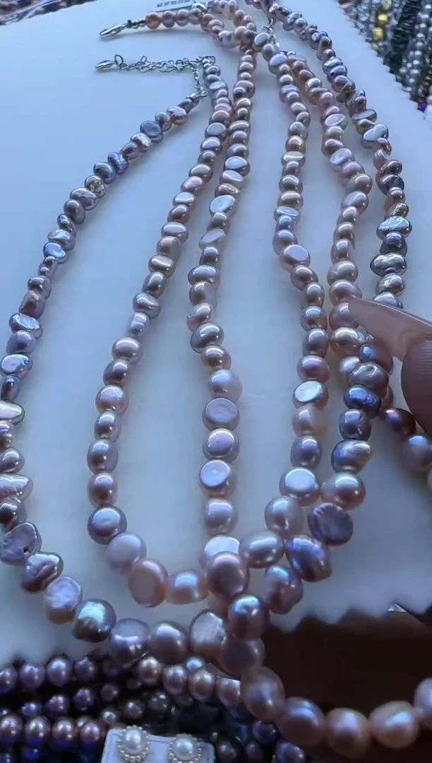 【闪购商品】淡水珍珠项链银S925镶嵌205