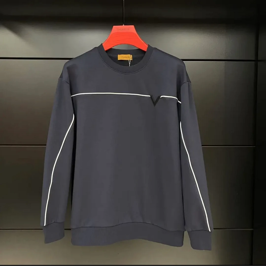 【TIME BOKAN/1奢定制高档男士秋冬休闲加绒时尚百搭卫衣【9374