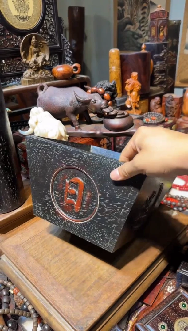 木紫檀米斗日进斗金