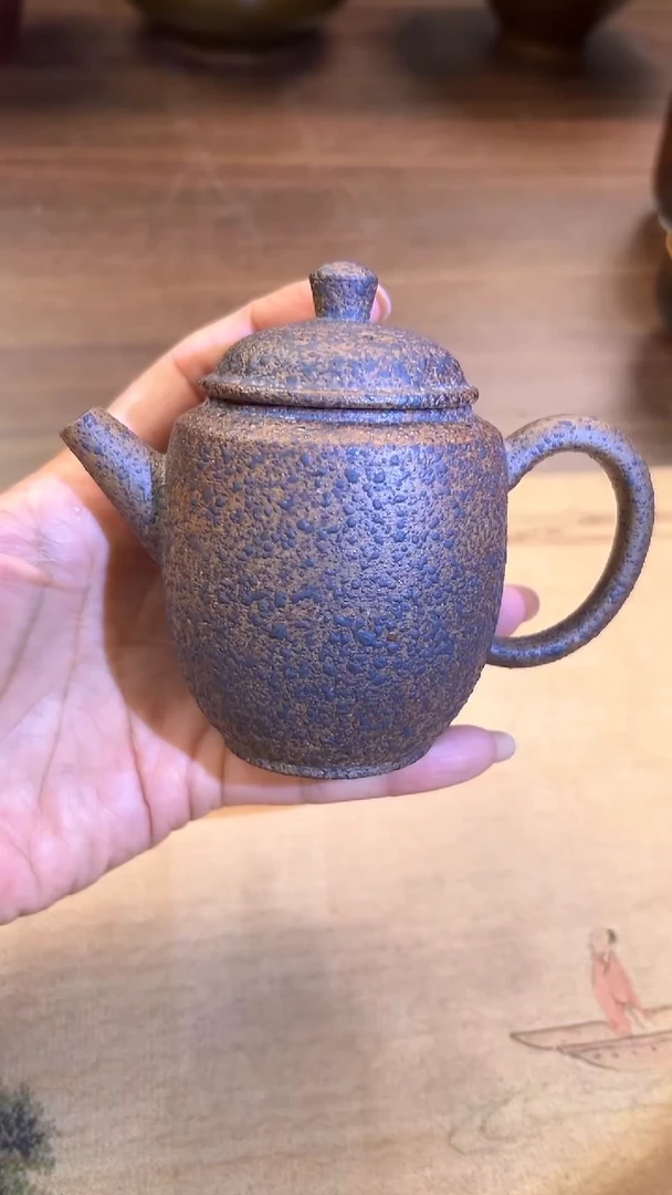 粗泥裸烧的泡茶壶150cc
